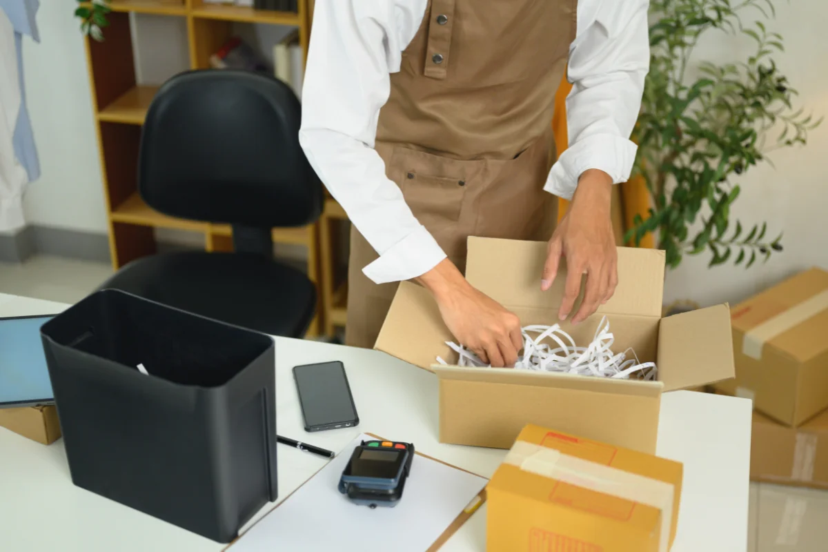 Safe handling and transportation of office equipment and electronics during relocation